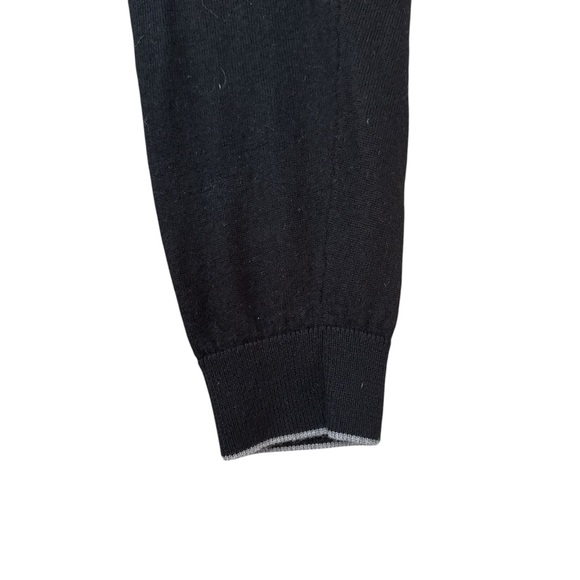 Merino Wool, Men’s Hart Schaffner Marx, size 4X Black & Gray 1/4 zip Sweater big - Picture 6 of 11